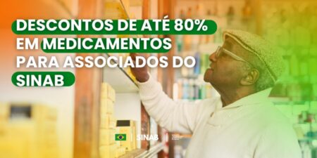 Sócio do SINAB tem até 80% de descontos na compra de medicamentos