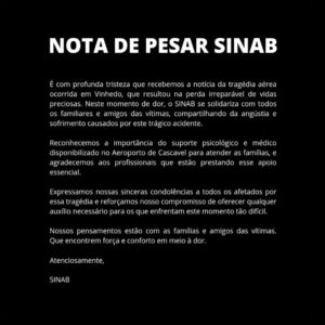 Nota de Pesar da Diretoria do SINAB