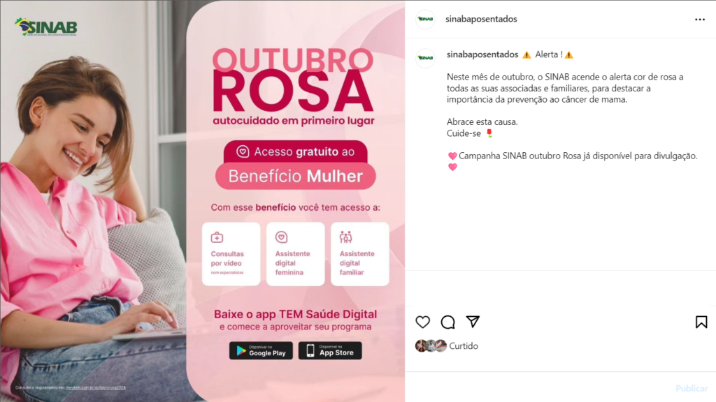 Campanha Outubro Rosa SINAB